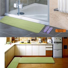 120x40cm Long Doormat Resistant Water Absorbent Memory Foam Non-slip Door Floor Rug Mat Shower Bathroom Kitchen Bedroom Soft Carpet   